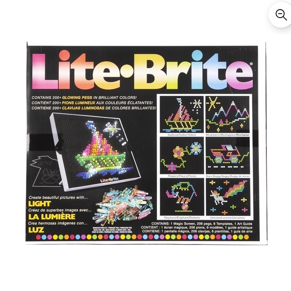 Lite-Brite Classic, Bold & Bright Edition, STEM and Unisex for Children Ages 4+ - Picture 2 of 10